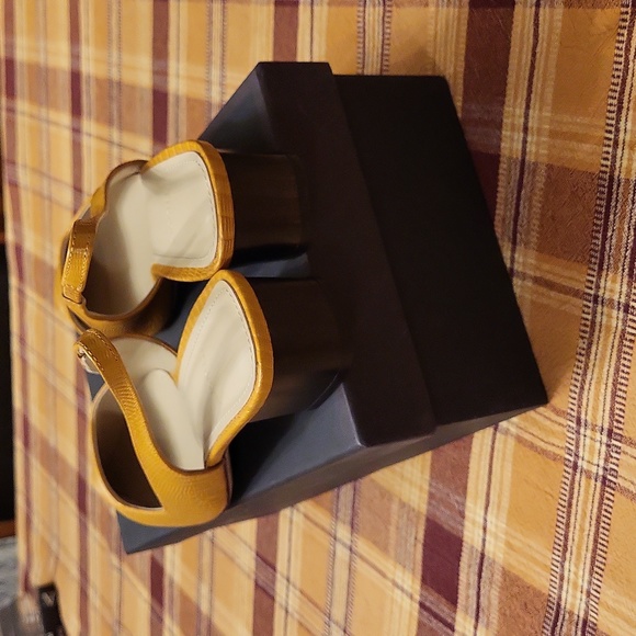 🆕️Theory Block heel Sling back shoes,lizard print,made in Italy - Picture 4 of 12